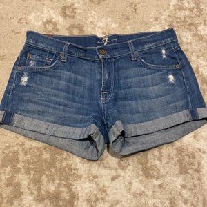 7 for all mankind jean shorts size 27